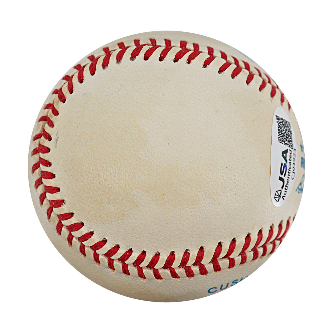 Frank Crosetti New York Yankees Autographed OAL Baseball JSA COA