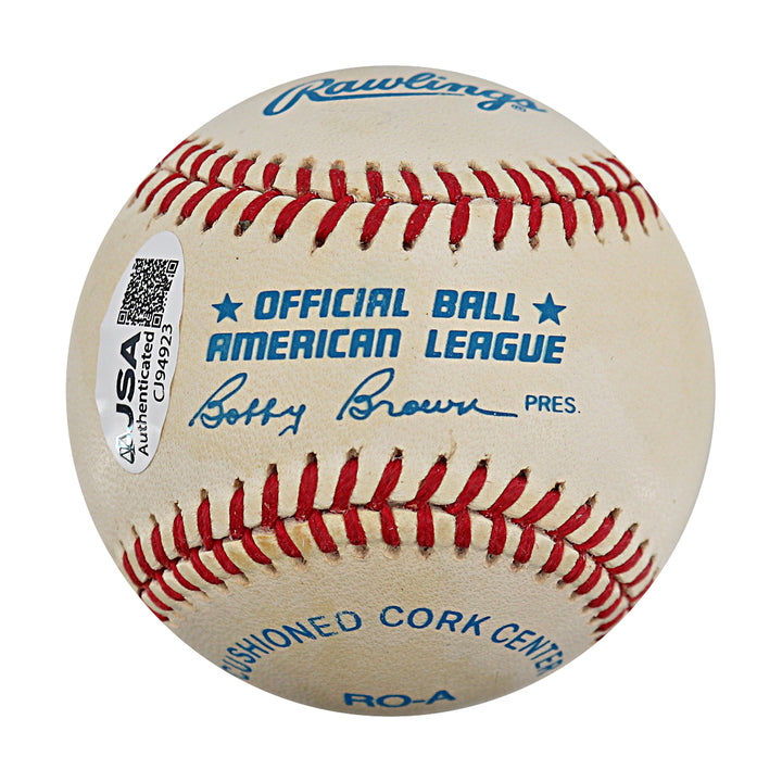 Frank Crosetti New York Yankees Autographed OAL Baseball JSA COA