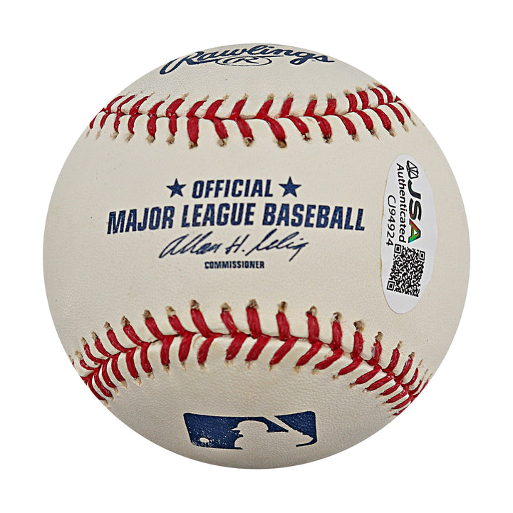 Joba Chamberlain New York Yankees Autographed Inscribed OMLB Baseball JSA COA