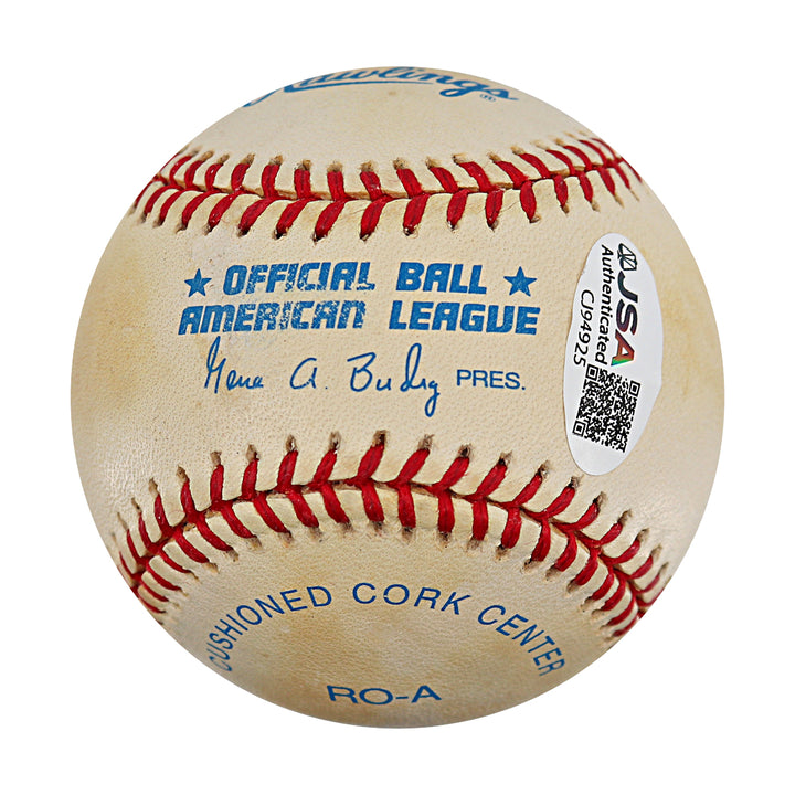 Chad Curtis New  York Yankees Autographed OAL Baseball JSA COA