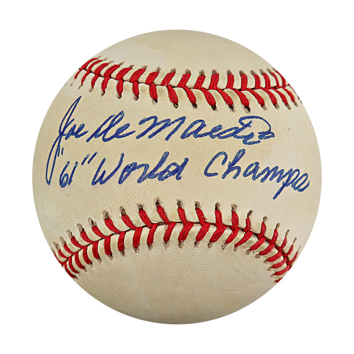 Joe DeMaestri New York Yankees Autographed Inscribed OAL Baseball JSA COA