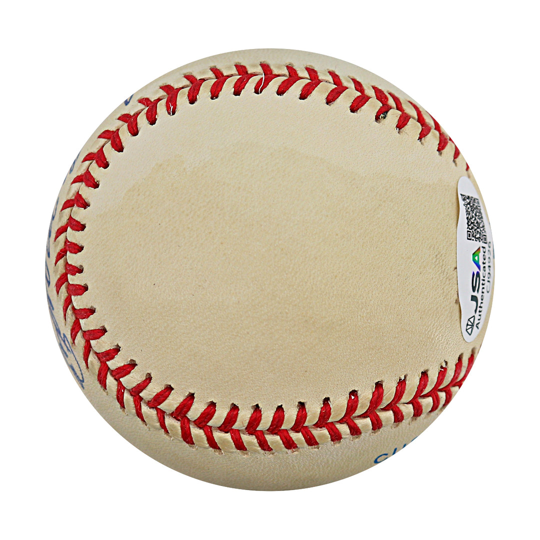 Joe DeMaestri New York Yankees Autographed Inscribed OAL Baseball JSA COA