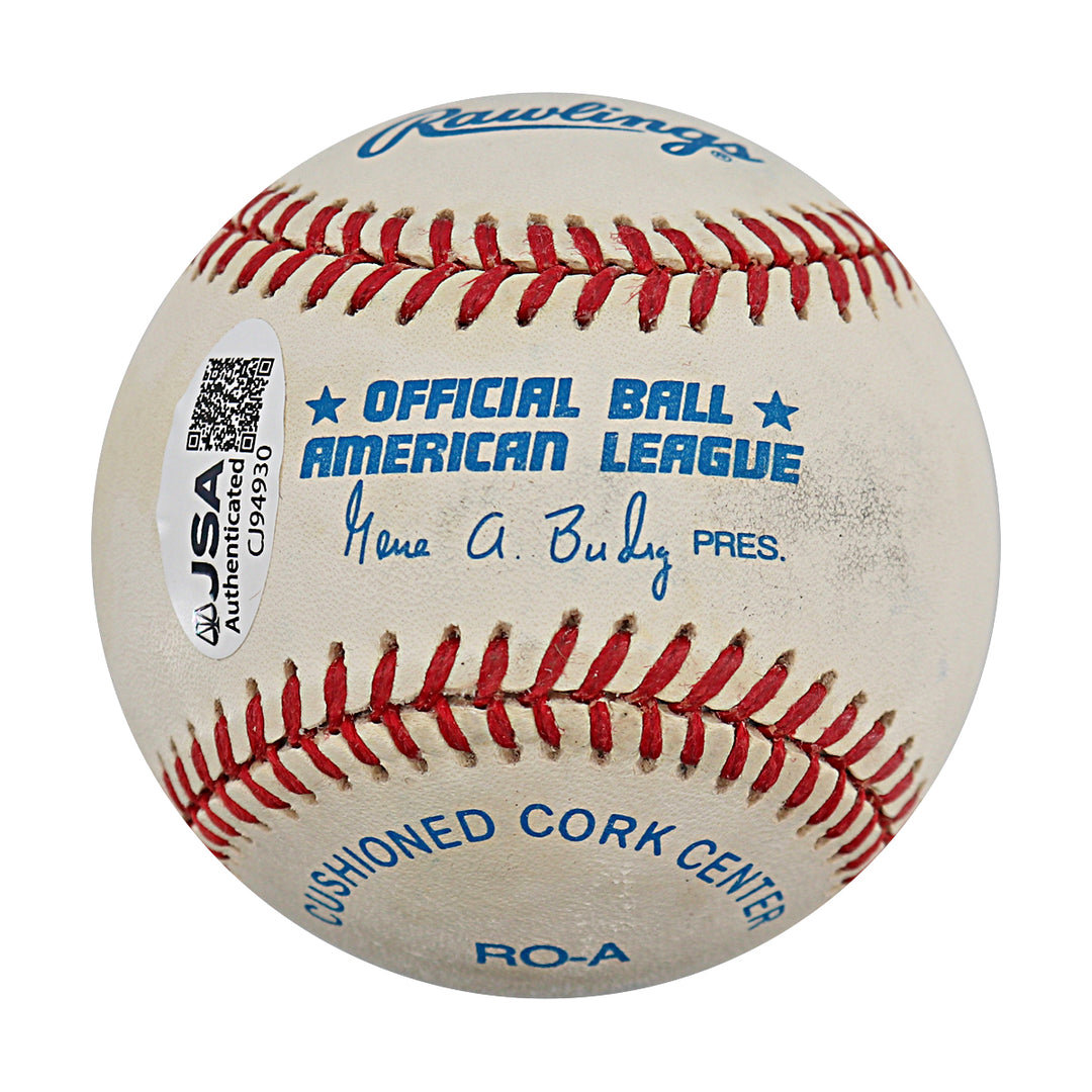 Ryne Duren New York Yankees Autographed OAL Baseball JSA COA