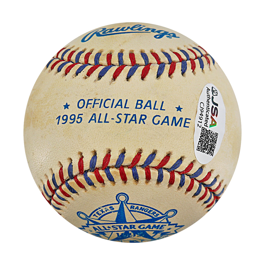 Warren Moon Houston Oilers Autographed 1995 All Star Game Baseball JSA COA