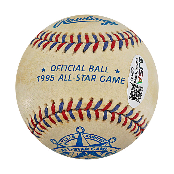 Warren Moon Houston Oilers Autographed 1995 All Star Game Baseball JSA COA