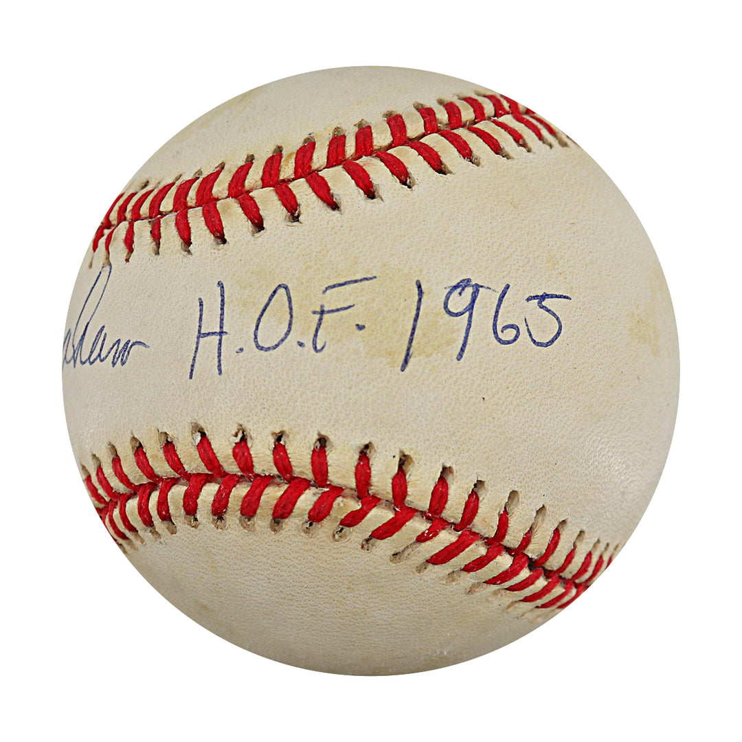 Otto Graham Cleveland Browns Autographed Inscribed OAL Baseball JSA COA