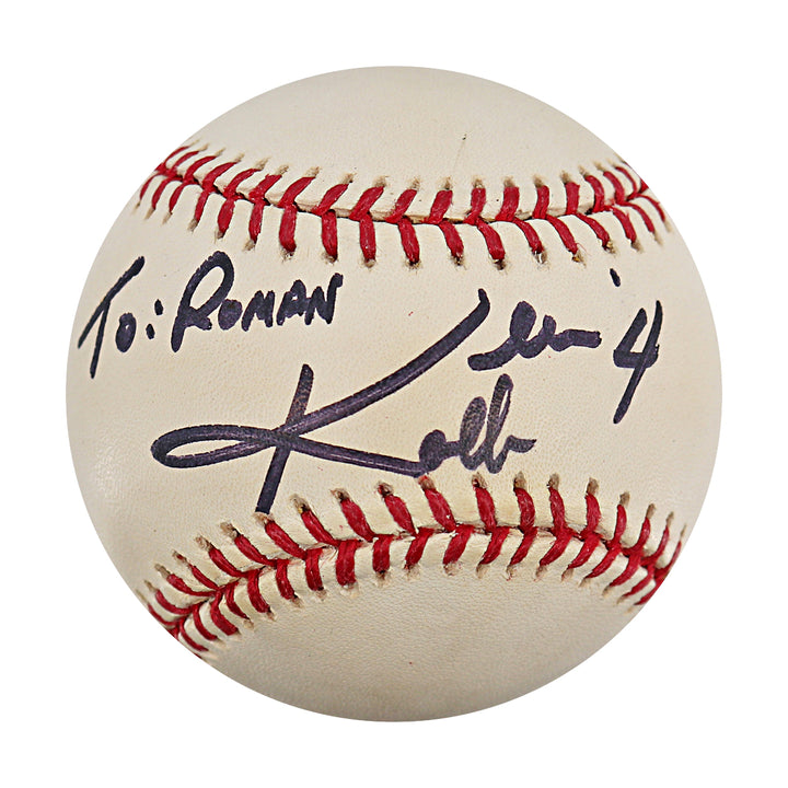 Kevin Kolb Philadelphia Eagles Autographed Personalized OMLB Baseball JSA COA