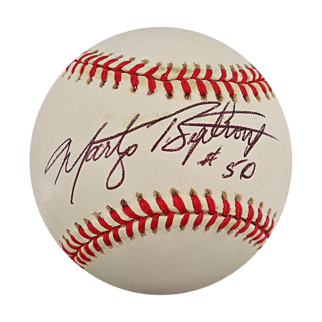Marty Bystrom Yankees Phillies Autographed OAL Baseball JSA COA