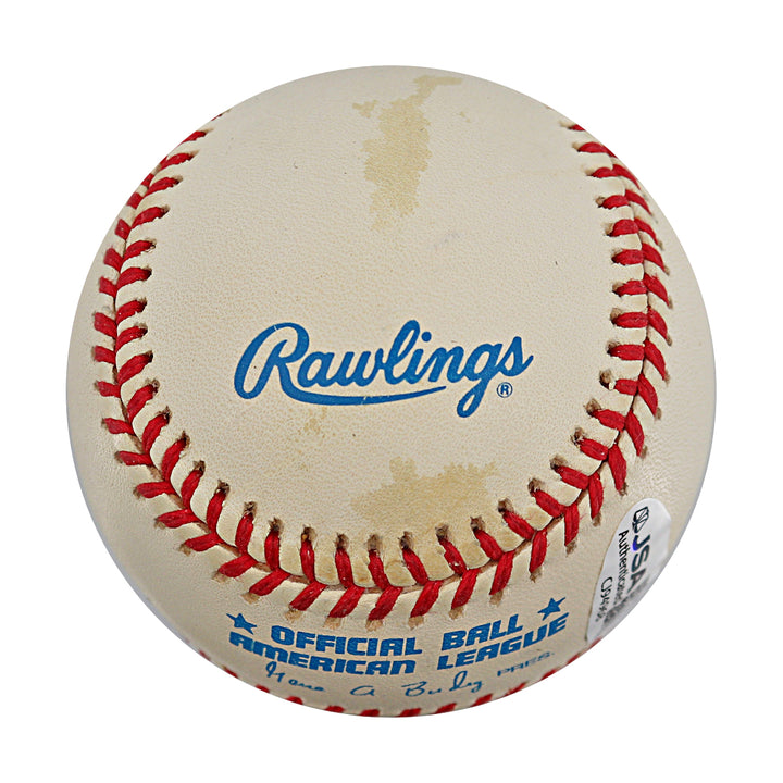 Marty Bystrom Yankees Phillies Autographed OAL Baseball JSA COA