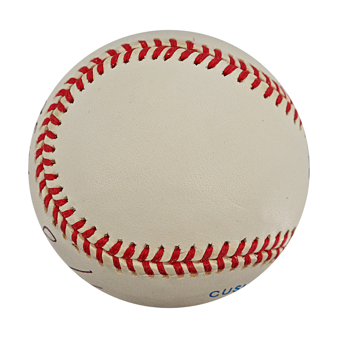 Marty Bystrom Yankees Phillies Autographed OAL Baseball JSA COA