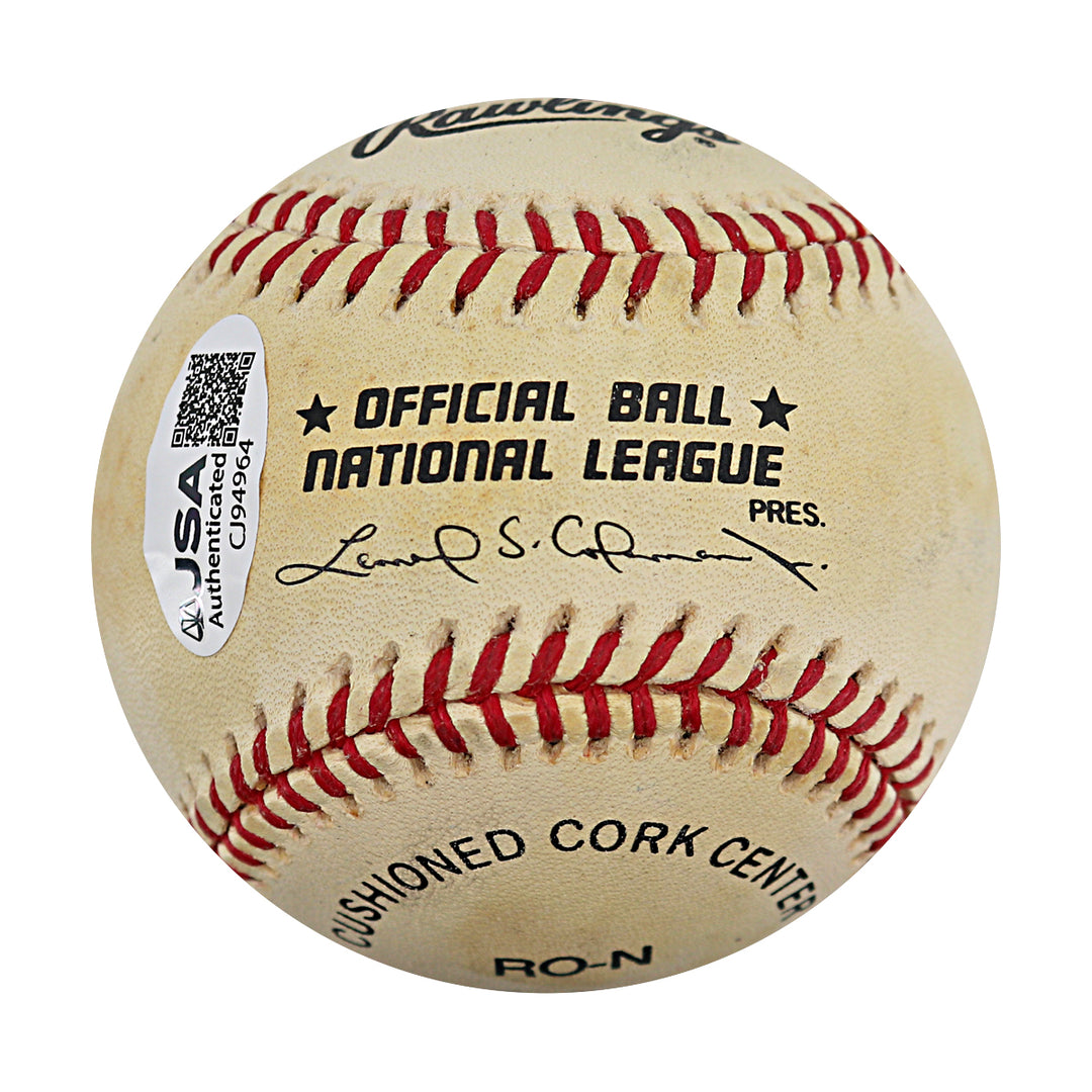 Deion Sanders Atlanta Braves Dallas Cowboys Autographed ONL Baseball JSA COA