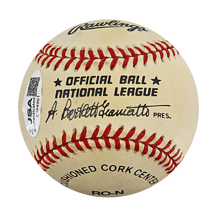 Franco Harris Pittsburgh Steelers Autographed ONL Baseball JSA COA