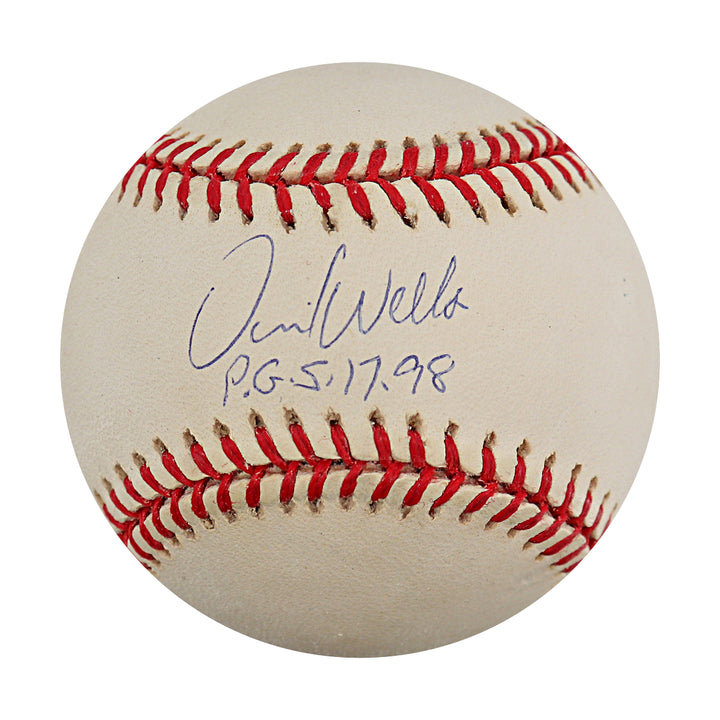 David Wells New York Yankees Autographed Inscribed OAL Baseball JSA COA