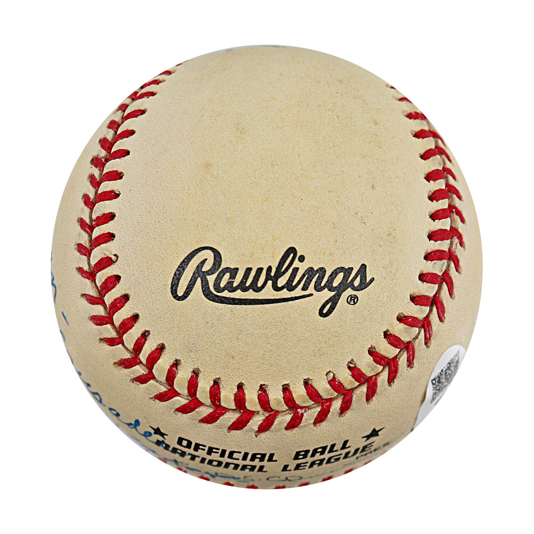 Bob Hyland Packers Giants Autographed Personalized ONL Baseball JSA COA
