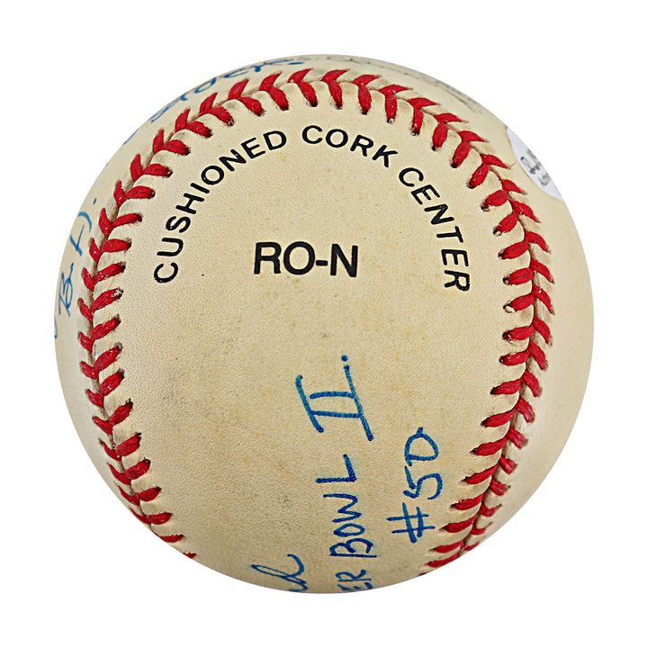 Bob Hyland Packers Giants Autographed Personalized ONL Baseball JSA COA