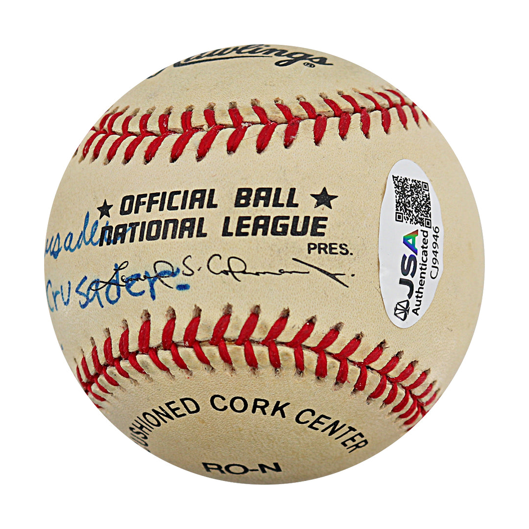 Bob Hyland Packers Giants Autographed Personalized ONL Baseball JSA COA
