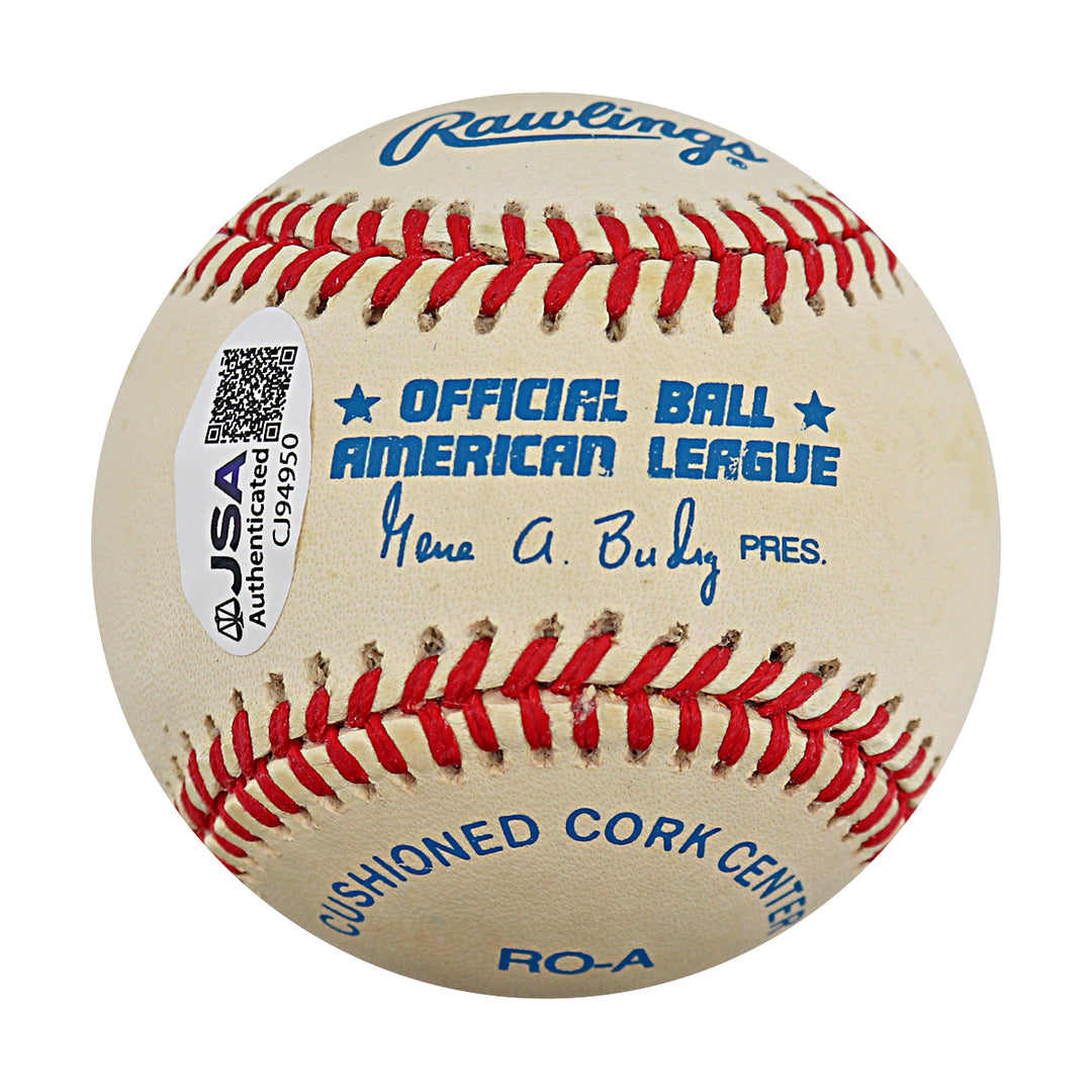 Mo Vaughn Boston Red Sox Autographed OAL Baseball JSA COA