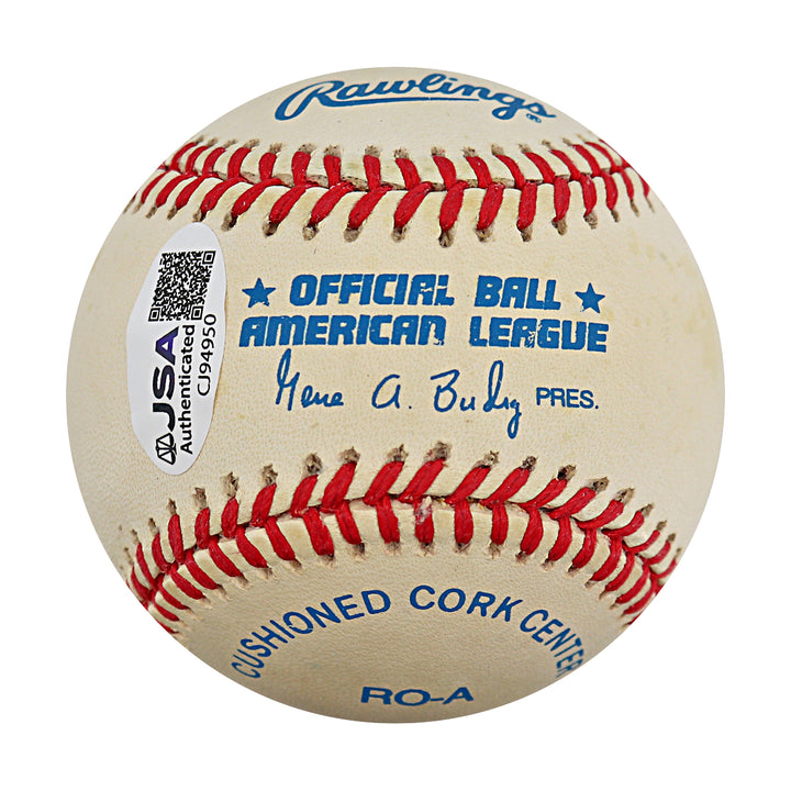 Mo Vaughn Boston Red Sox Autographed OAL Baseball JSA COA