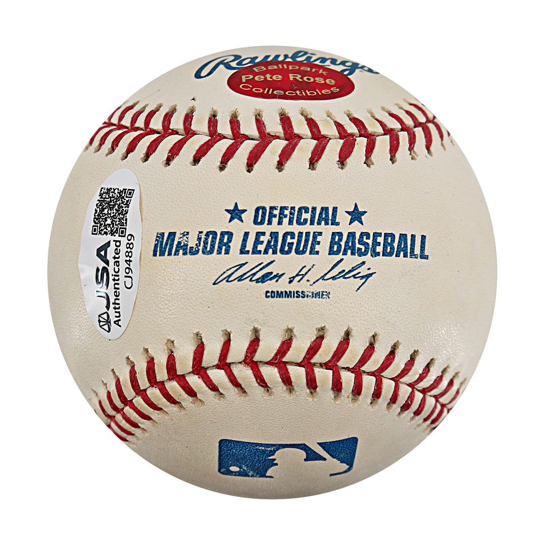Tori Hunter Twins Tigers Autographed OMLB Baseball JSA COA