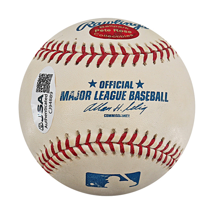 Tori Hunter Twins Tigers Autographed OMLB Baseball JSA COA