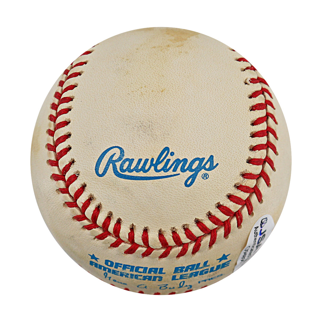 Graeme Lloyd New York Yankees Autographed OAL Baseball JSA COA