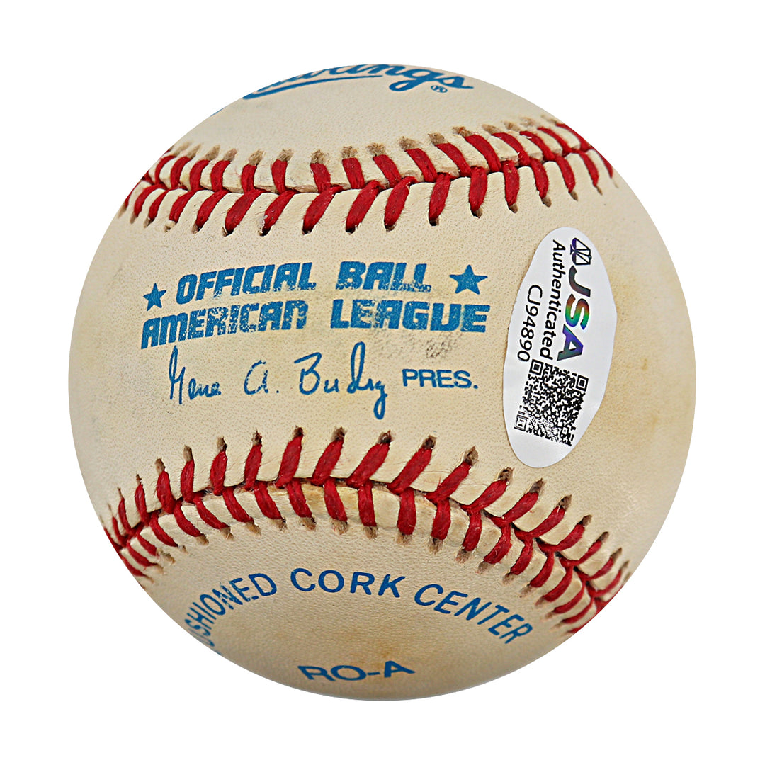 Graeme Lloyd New York Yankees Autographed OAL Baseball JSA COA