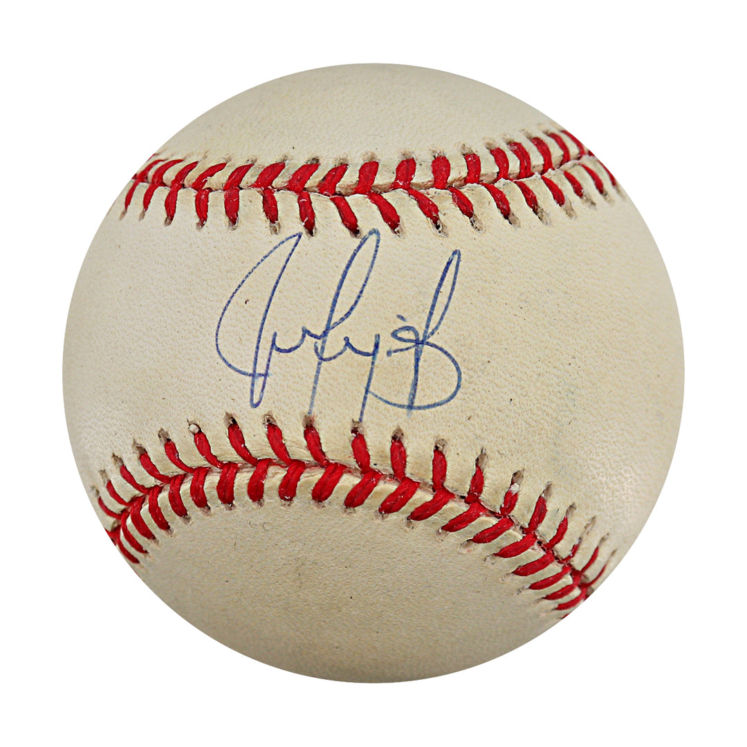 Juan Gonzalez Texas Rangers Autographed OAL Baseball JSA COA