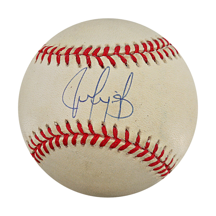 Juan Gonzalez Texas Rangers Autographed OAL Baseball JSA COA