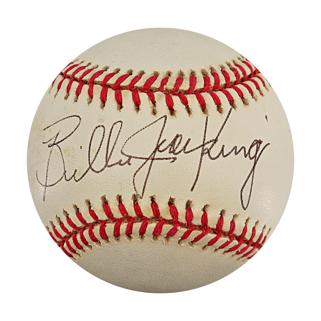 Billie Jean King Autographed ONL Baseball JSA COA
