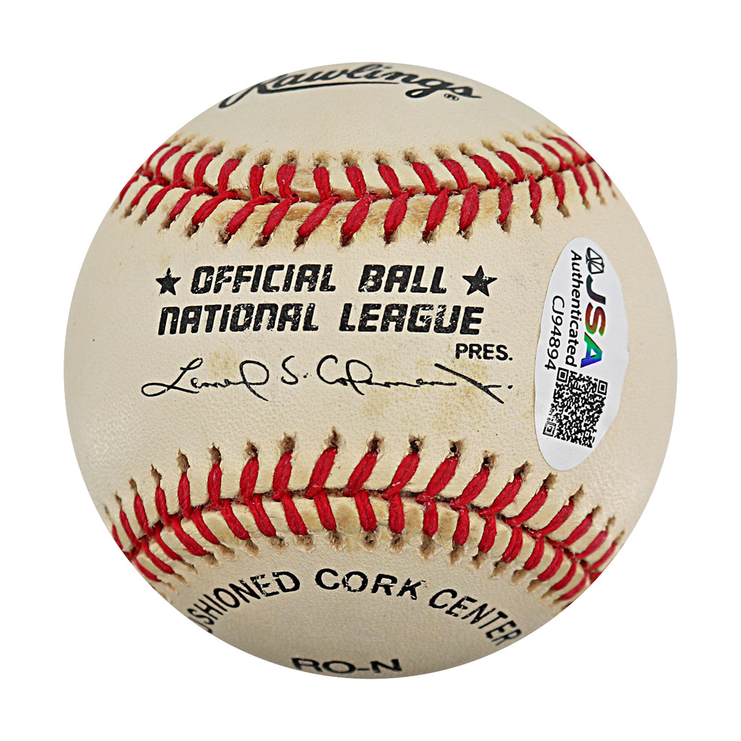 Billie Jean King Autographed ONL Baseball JSA COA