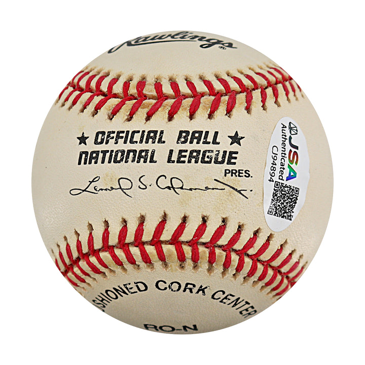 Billie Jean King Autographed ONL Baseball JSA COA