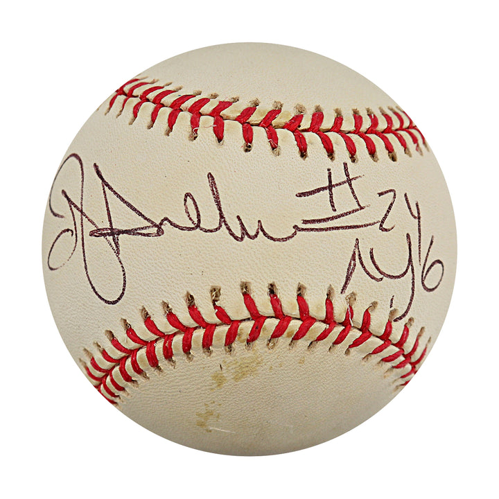 OJ Anderson New York Giants Autographed ONL Baseball JSA COA