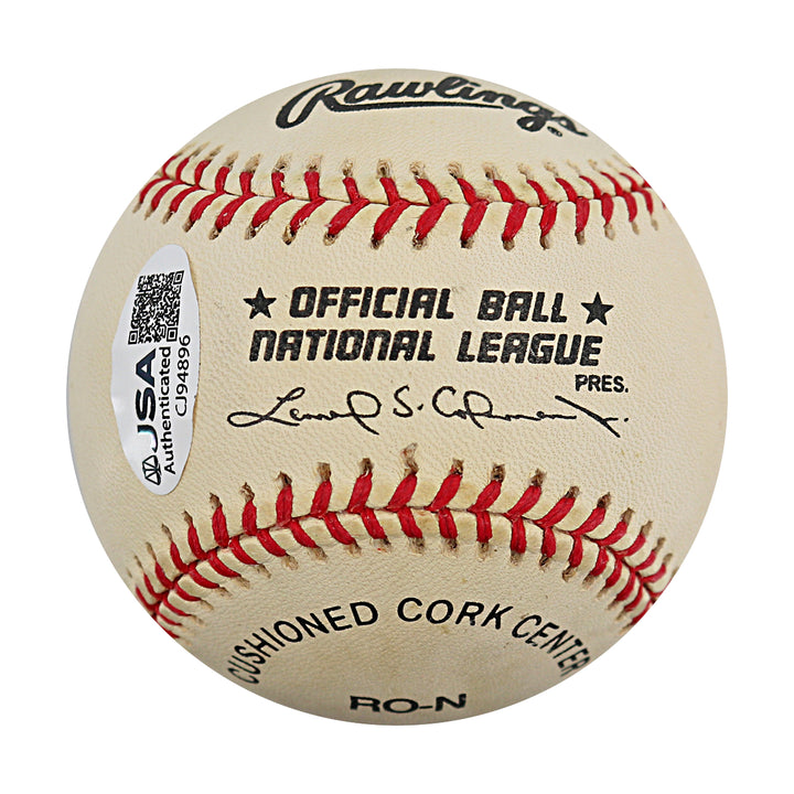OJ Anderson New York Giants Autographed ONL Baseball JSA COA