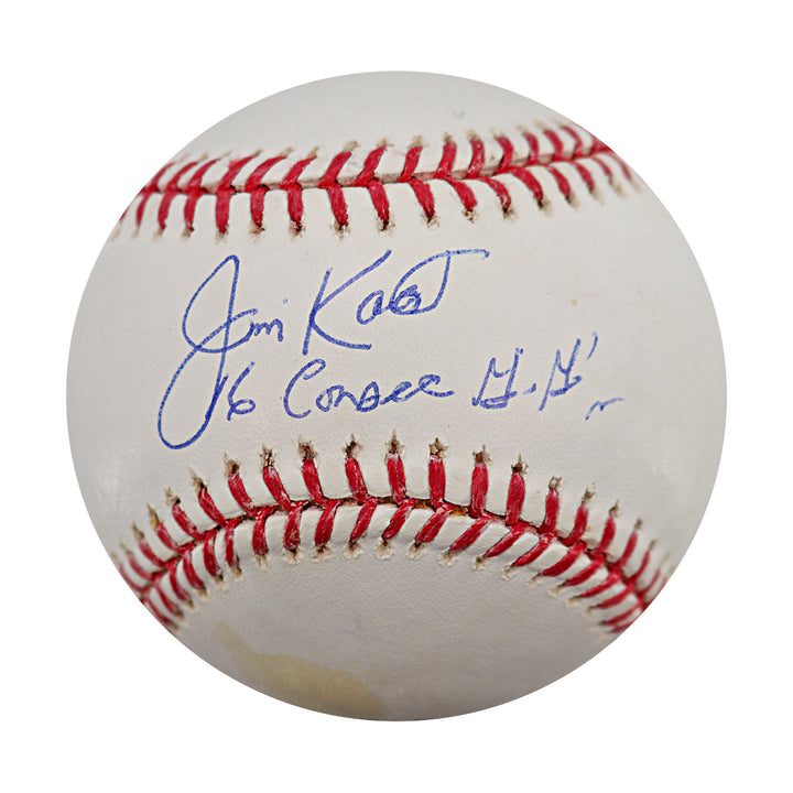 Jim Kaat Minnesota Twins Autographed Inscribed OMLB Baseball Steiner & MLB Holo
