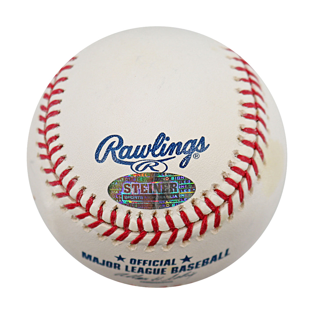 Jim Kaat Minnesota Twins Autographed Inscribed OMLB Baseball Steiner & MLB Holo