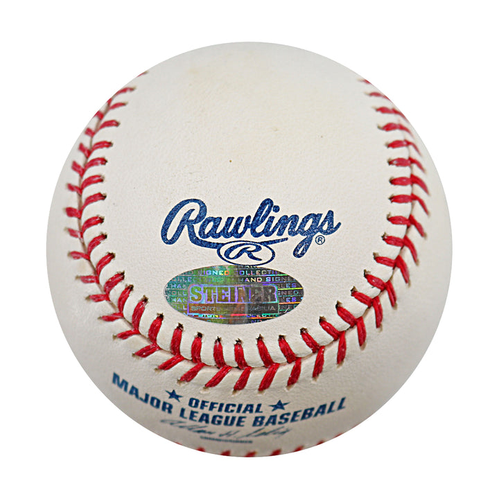 Evan Longoria Tampa Bay Rays Autographed OMLB Baseball Steiner COA