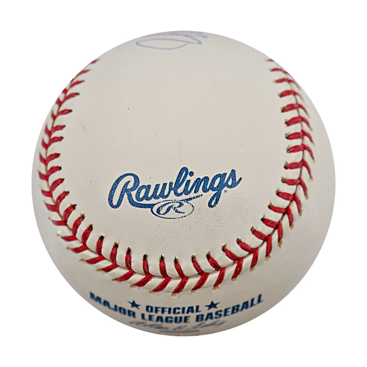 Fred McGriff Rays Braves Autographed Inscribed OMLB Baseball IronClad Auth Holo