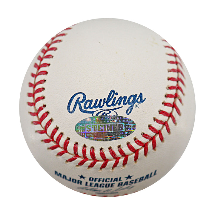 Darrell Rasner New York Yankees Autographed OMLB Baseball Steiner COA