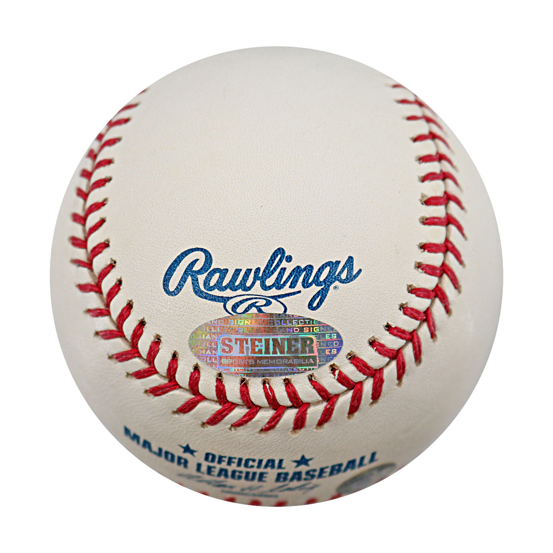 Carl Pavano Boston Red Sox Autographed OMLB Baseball Steiner Holo