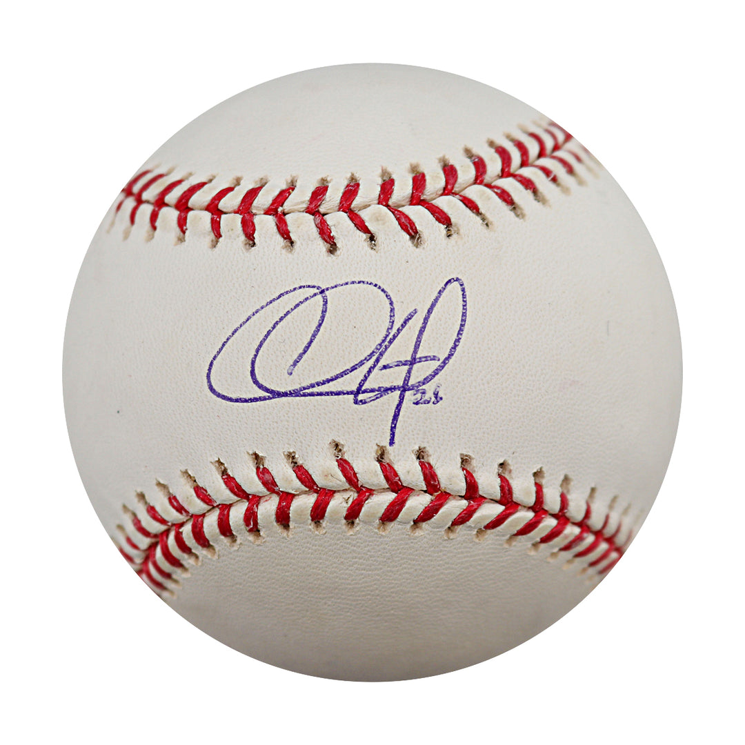 Chase Utley Philadelphia Phillies Autographed OMLB Baseball MLB Holo