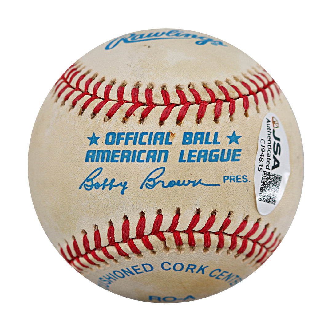 Rod Carew Minnesota Twins Autographed OAL Baseball JSA COA