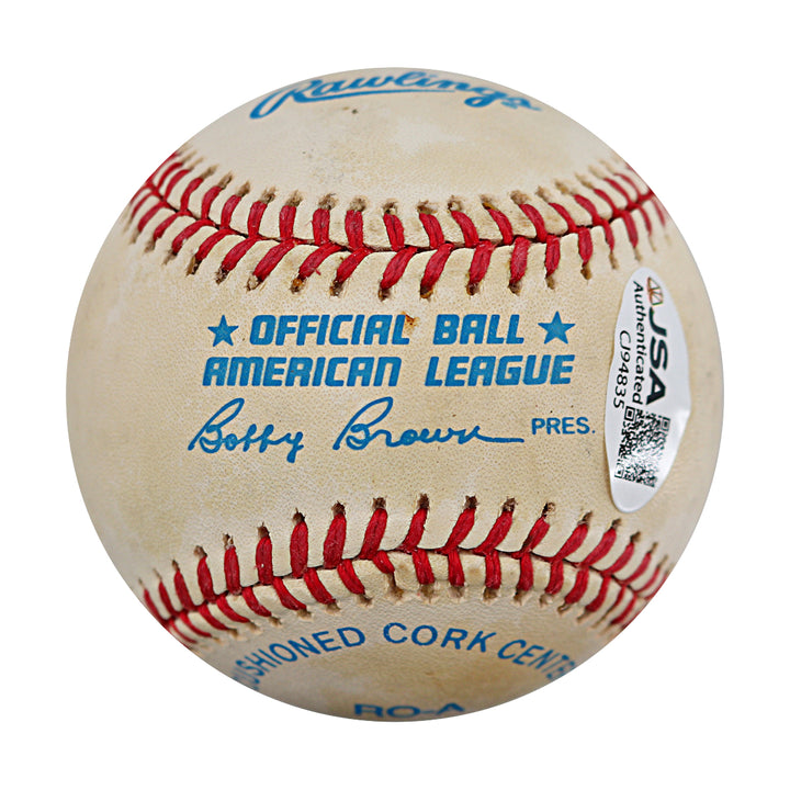 Rod Carew Minnesota Twins Autographed OAL Baseball JSA COA