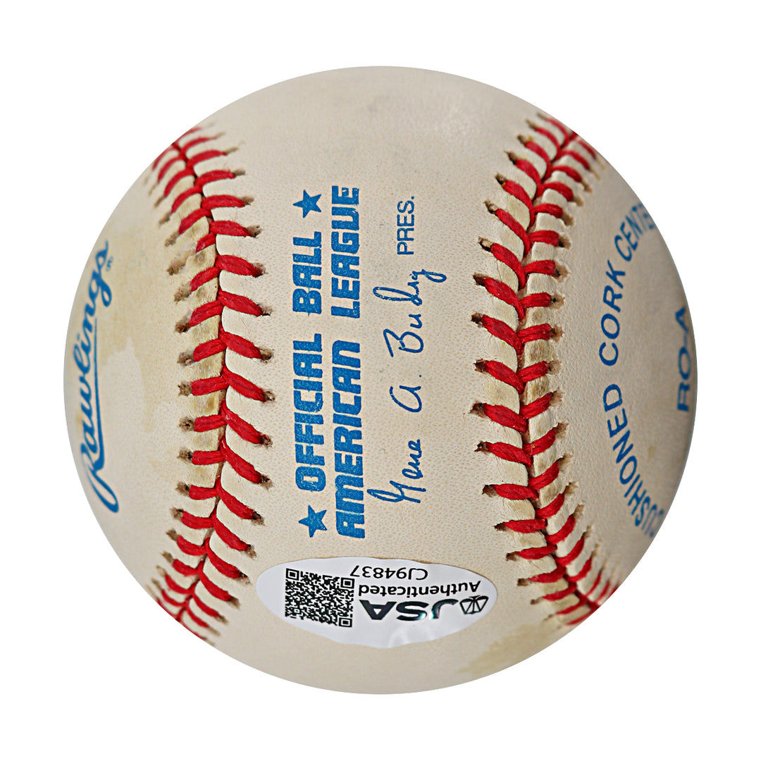 Al Bumbry Balitmore Orioles Autographed Inscribed OAL Baseball JSA COA