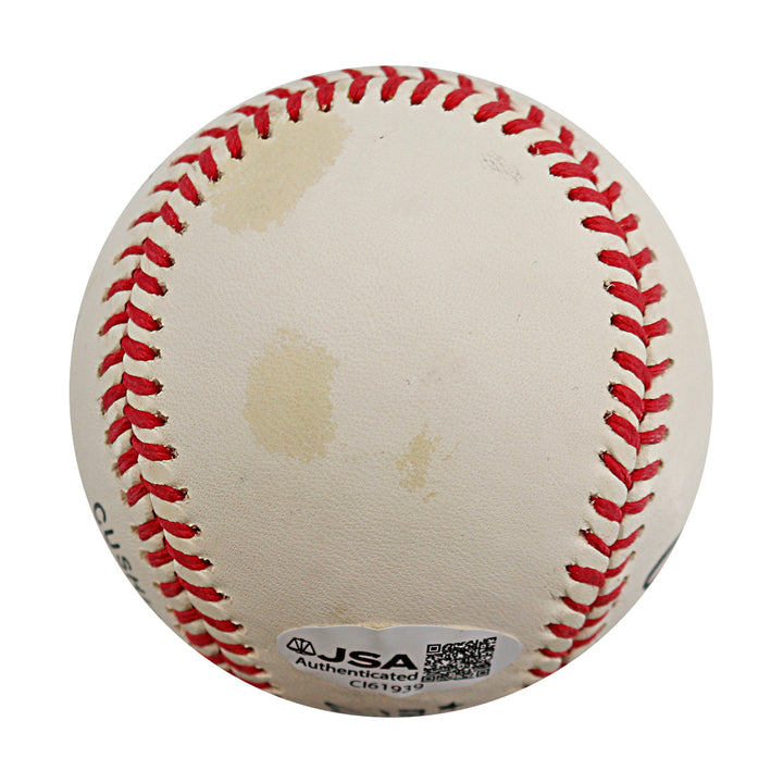 Lou Brock St. Louis Cardinals Autographed ONL Baseball JSA COA