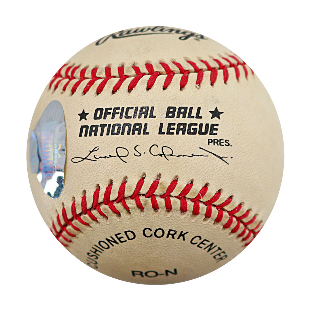 Magic Johnson Los Angeles Lakers Autographed ONL Baseball Triumph Holo