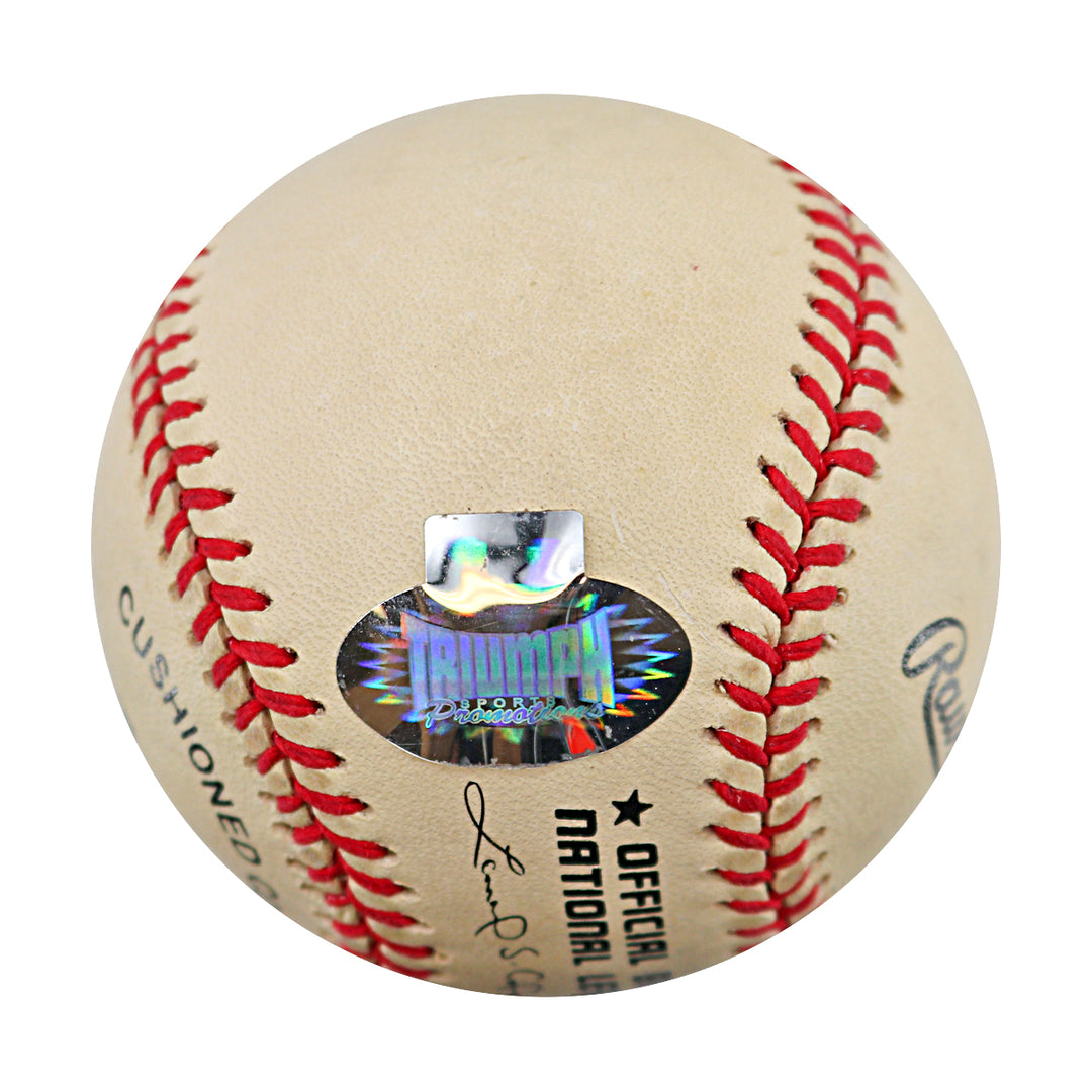 Magic Johnson Los Angeles Lakers Autographed ONL Baseball Triumph Holo