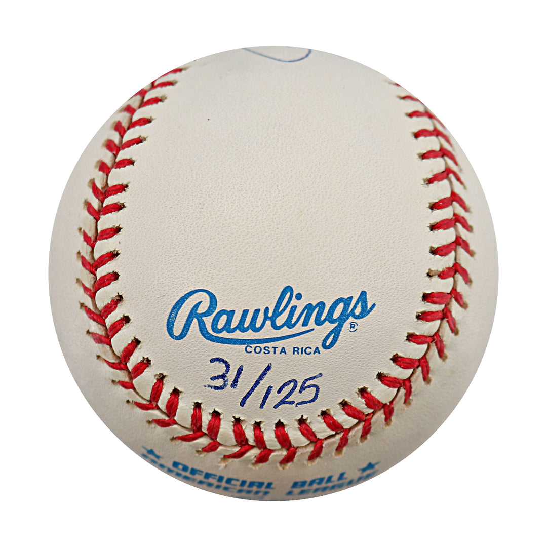 Rollie Fingers Athletics Autographed Inscribed OAL Baseball LE 31/125 UDA COA