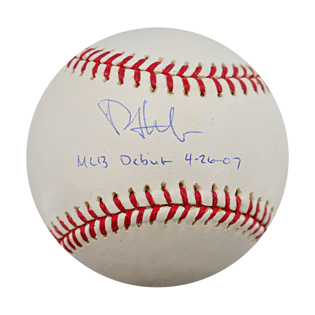 Phil Hughes New York Yankees Autographed Inscribed OMLB Baseball Steiner COA