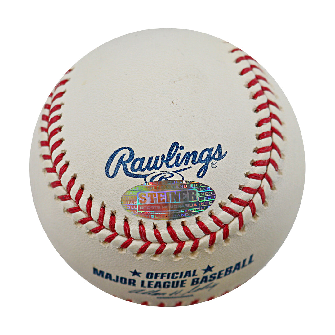 David Robertson Yankees Phillies Autographed OMLB Baseball Steiner COA