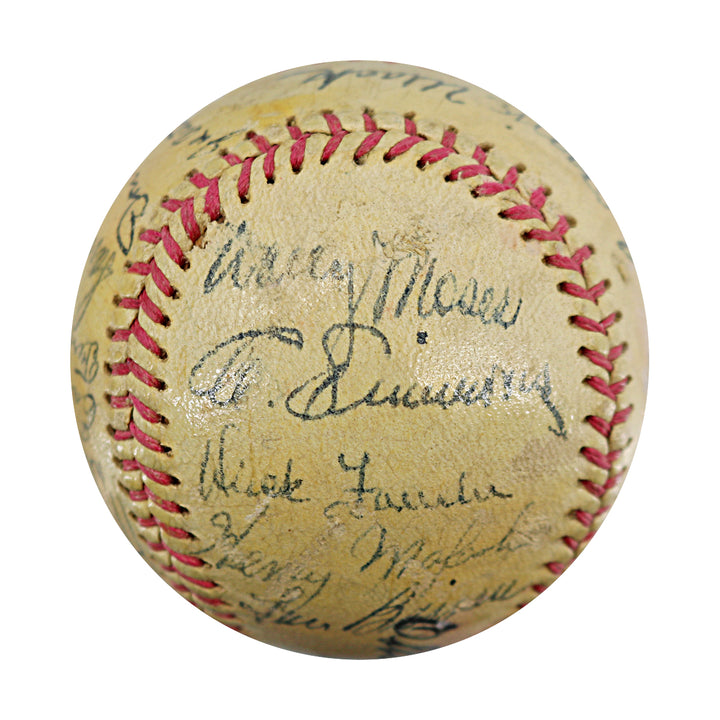 1949 Philadelphia A's Multi Signed Official League Baseball 21 Autos JSA LOA